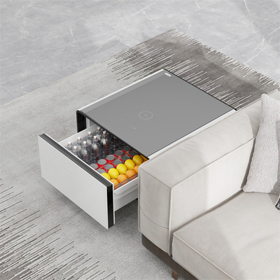 65L Cubage Mini Smart Side Tea Table met draadloos opladen en koelkast