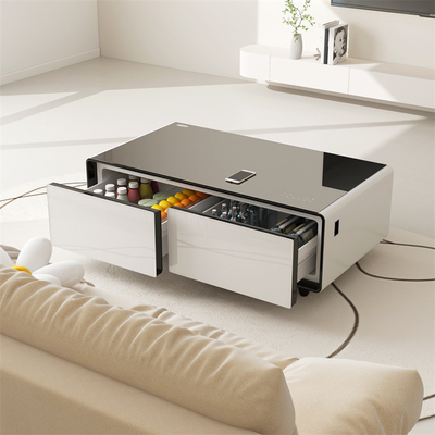 Slimme koffietafel met LED-atmosfeerlicht en USB-oplader