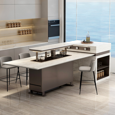 1232*465*791mm Koelkastgrootte Multifunktioneel Marmeren Bartafel voor moderne eetkamer