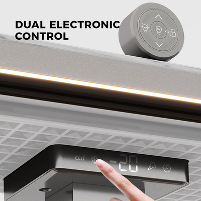 150L Home Smart Embedded Verstelbare IJstafel Onderdiefvriezer Dubbele deur Koelkast Vrieskas