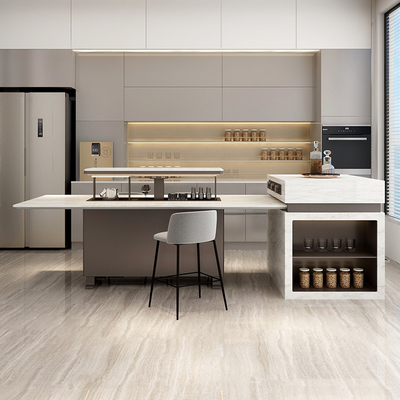 Modern Hoofdmateriaal Aluminium legering Eetkamer Meubelen Marmeren Tafel Bar Tafel eiland