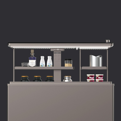 Compressor Embedded Lift Up Ice Table voor Aluminium Alloy Multifunctionele Koffietafel