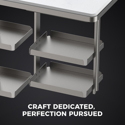 Compressor Embedded Lift Up Ice Table voor Aluminium Alloy Multifunctionele Koffietafel