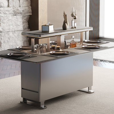 Slimme koffietafel voor thuiswoning Lift Up Design en aluminium legeringsmateriaal