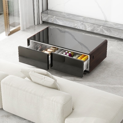 Moderne koffietafel met diepvriesladen en koelkast 1295*705*460mm