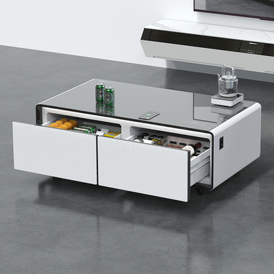 Multifunctionele mini koelkast koffietafel met draadloos opladen en muziekspeler