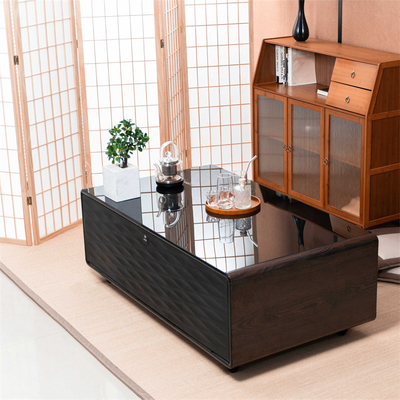 Multifunctionele mini koelkast koffietafel met draadloos opladen en muziekspeler