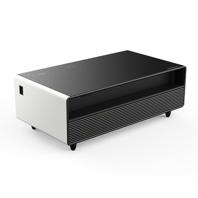 Moderne, stijlvolle zijtafel met ingebouwde lichtoplader en drankkoeler convertible