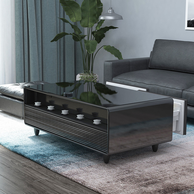 Moderne koffietafel met uitbreidbare eettafel en zijtafel