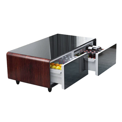 Geniet van een slim leven met een koffietafel, een koelkast met dubbele deuren en een draadloze muziekspeler