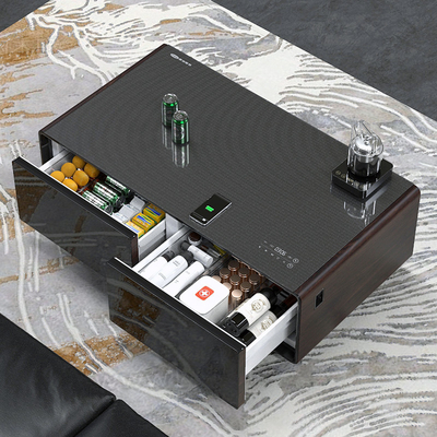 Privévorm Ja Elektrische muziekspeler Koffietafel met draadloos opladen en koelkast