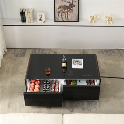 1295*705*460MM Slimme koffietafel met dubbele koelkast en draadloos opladen