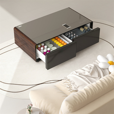Slimme koffietafel met ingebouwde koelkast en muziekspelercompressor technologie van Primst