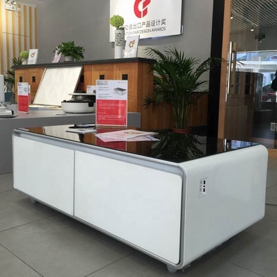3D-printen Moderne slimme meubels Koffietafelkoelkast met muziekspeler en telefoonoplader