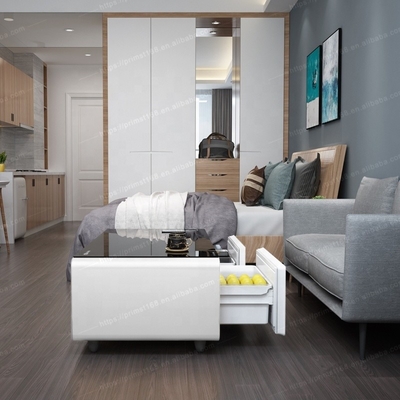 Moderne slimme koelkastsofa met dubbele luidsprekers en USB-opladers