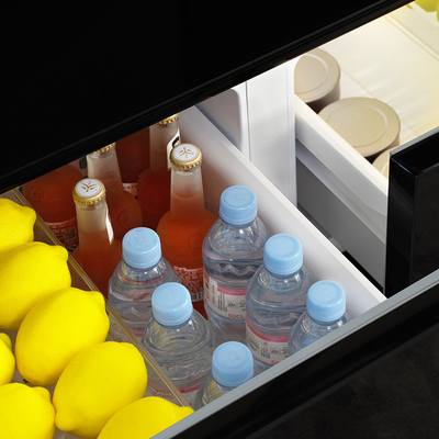 75W Dual-Zone Temperature Zone Draadloos opladen Koffietafel met 2 koelkasten