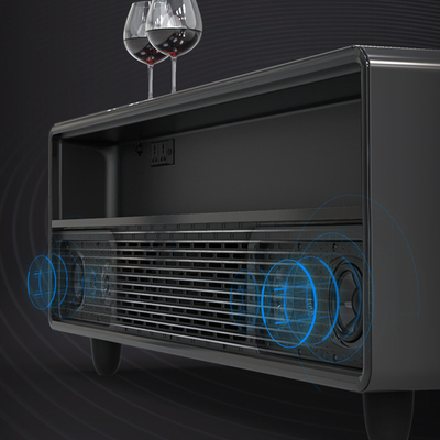 Elektrische woonkamer draadloze laadtafel met modern ontwerp en koude waterkraan