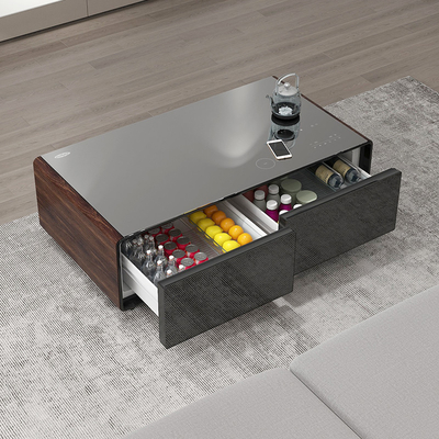 Verbeter je woonkamer met deze salontafel ingebouwde muziekspeler en USB-opladen