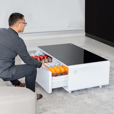 Smart Coffee Table met koelkast muziekspeler en draadloos opladen