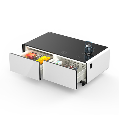 Slaapkamer mini koelkast tafel met roestvrij staal tafel en multifunctionele koffietafel