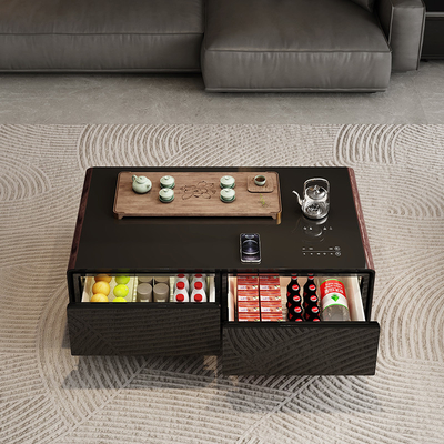 Slaapkamer mini koelkast tafel met roestvrij staal tafel en multifunctionele koffietafel