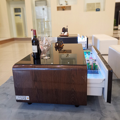 Moderne woonmeubilair Spanning 110-240V Koffietafel met koelkast en LED-licht