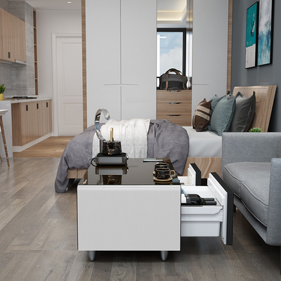 Morden Style Double Door Smart Desktop koelkast met draadloos opladen USB 39KGS