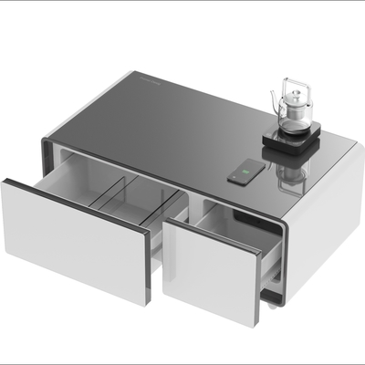 Slimme koelkast Modern stijl compressor Mini-koffietafel met draadloos opladen
