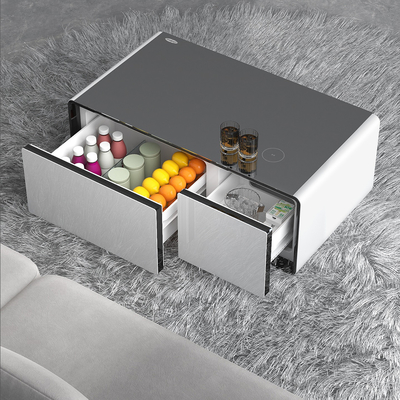 Moderne design stijl slimme meubels wijnkoeler met multifunctionele koffietafel