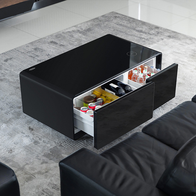 Smart Touch Screen Side Table Compact koelkast Eettafel voor luxe meubels
