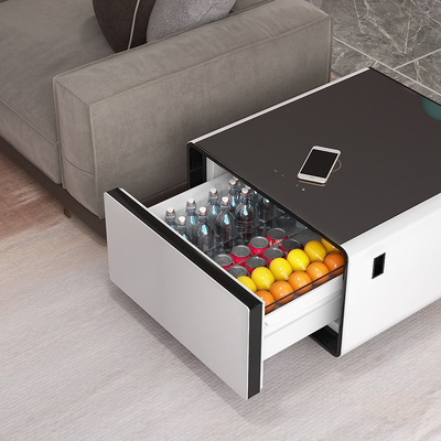 2024 Smart Coffee Table Multifunctionele meubels met mini koelkast en draadloos opladen