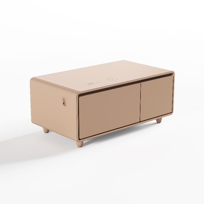 90L gekleurde slimme meubels met multifunctionele draadloze USB-oplader en mini-koelkast