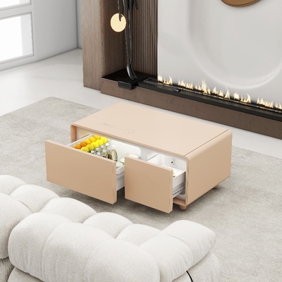 90L gekleurde slimme meubels met multifunctionele draadloze USB-oplader en mini-koelkast