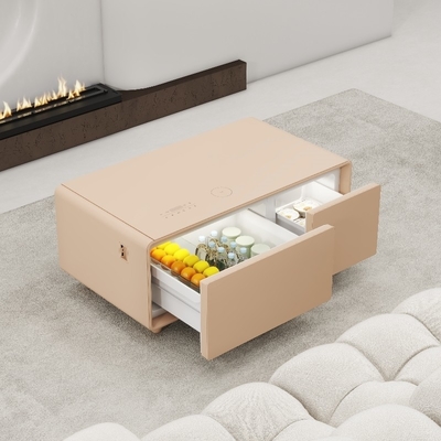 90L gekleurde slimme meubels met multifunctionele draadloze USB-oplader en mini-koelkast