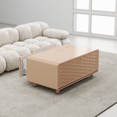 90L gekleurde slimme meubels met multifunctionele draadloze USB-oplader en mini-koelkast