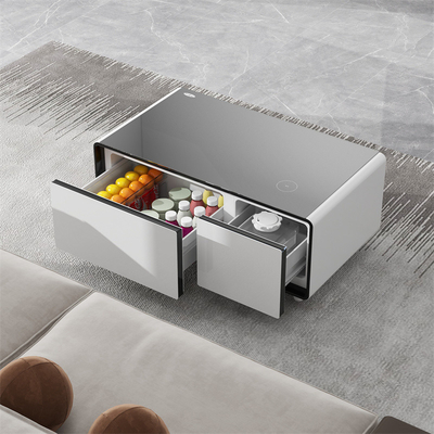 90L gekleurde slimme meubels met multifunctionele draadloze USB-oplader en mini-koelkast