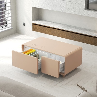 90L gekleurde slimme meubels met multifunctionele draadloze USB-oplader en mini-koelkast