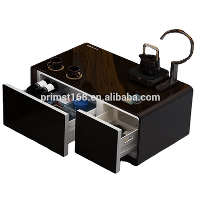 Opvouwbare woonkamerkoffietafel met draadloos oplader en twee USB-poorten koelkast