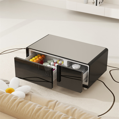 Meubelen voor de woonkamer Verzonden Tempered Glass Smart Refrigerator voor moderne huizen