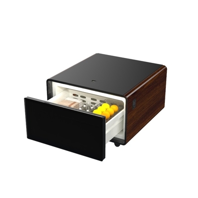 Moderne opgevouwen glas LED licht draadloos opladen koffietafel voor Home Office meubels