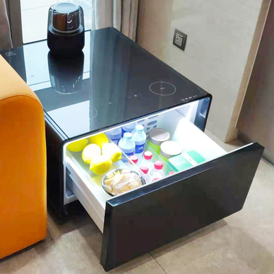 Moderne opgevouwen glas LED licht draadloos opladen koffietafel voor Home Office meubels