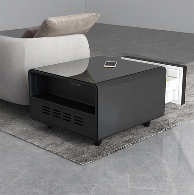 Moderne woonkamer in noordelijke stijl draadloos opladen slimme zijtafel met USB-parameters