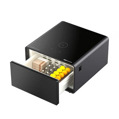 Moderne woonkamer in noordelijke stijl draadloos opladen slimme zijtafel met USB-parameters