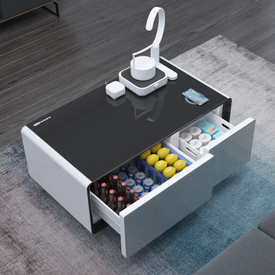 Wit elektrische koffietafel met patroon met moderne koeltechnologie