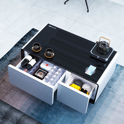 Wit elektrische koffietafel met patroon met moderne koeltechnologie
