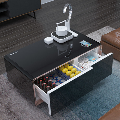Wit elektrische koffietafel met patroon met moderne koeltechnologie