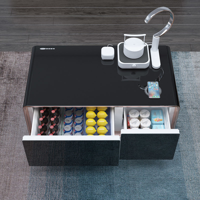 Wit elektrische koffietafel met patroon met moderne koeltechnologie