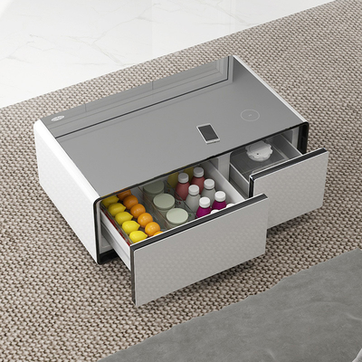 Draadloos opladen Koffietafel in een koelkast Een must-have voor moderne woonkamers