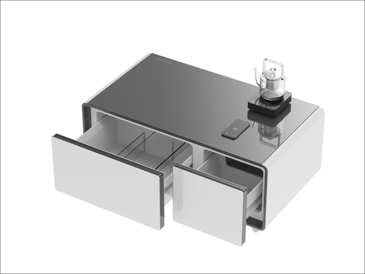 Smart koffietafel met 2 koelkastladen en draadloos opladen