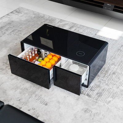 Slimme woonkamer koffietafel met 2 koelkastladen Temperatuurbereik 3 8 C/6- 12 C